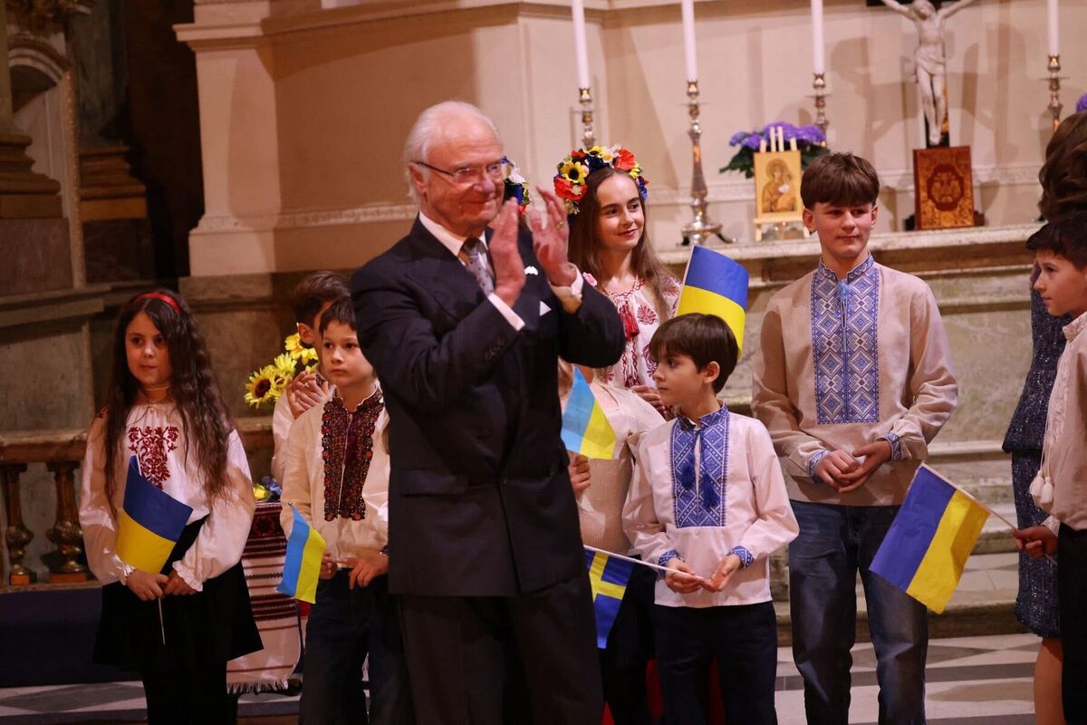 In Schweden nahm die königliche Familie an einem Gebet für die Ukraine teil