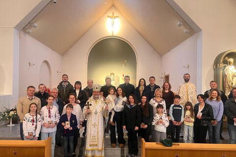 Візит єпископа до українців у Норвегії