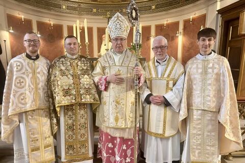 Drei ukrainische Priester nahmen an der Chrisam-Messe in Dänemark teil
