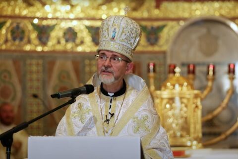 Проповідь владики Богдана у Соборі Святої Софії до паломників з Апостольського екзархату