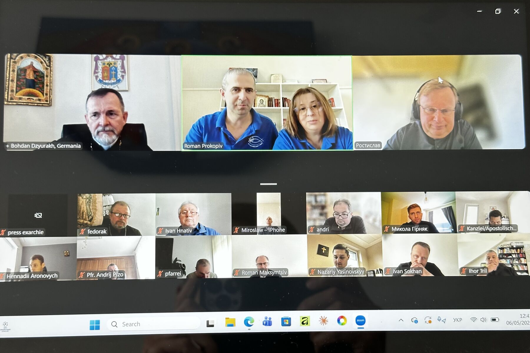 «Церква будується через родини»: онлайн-зустріч священників Апостольського екзархату з владикою Богданом