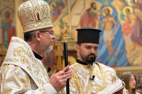 Bischof Dr. Dzyurakh feierte Göttliche Liturgie am Palmsonntag in München