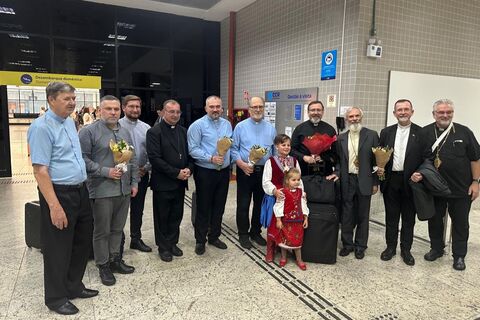 Глава УГКЦ з єпископами Постійного Синоду розпочав душпастирський візит до Бразилії