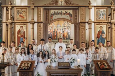Doppeltes Fest in der ukrainischen Pfarrei in Düsseldorf: Pfarrfest und erste Beichte