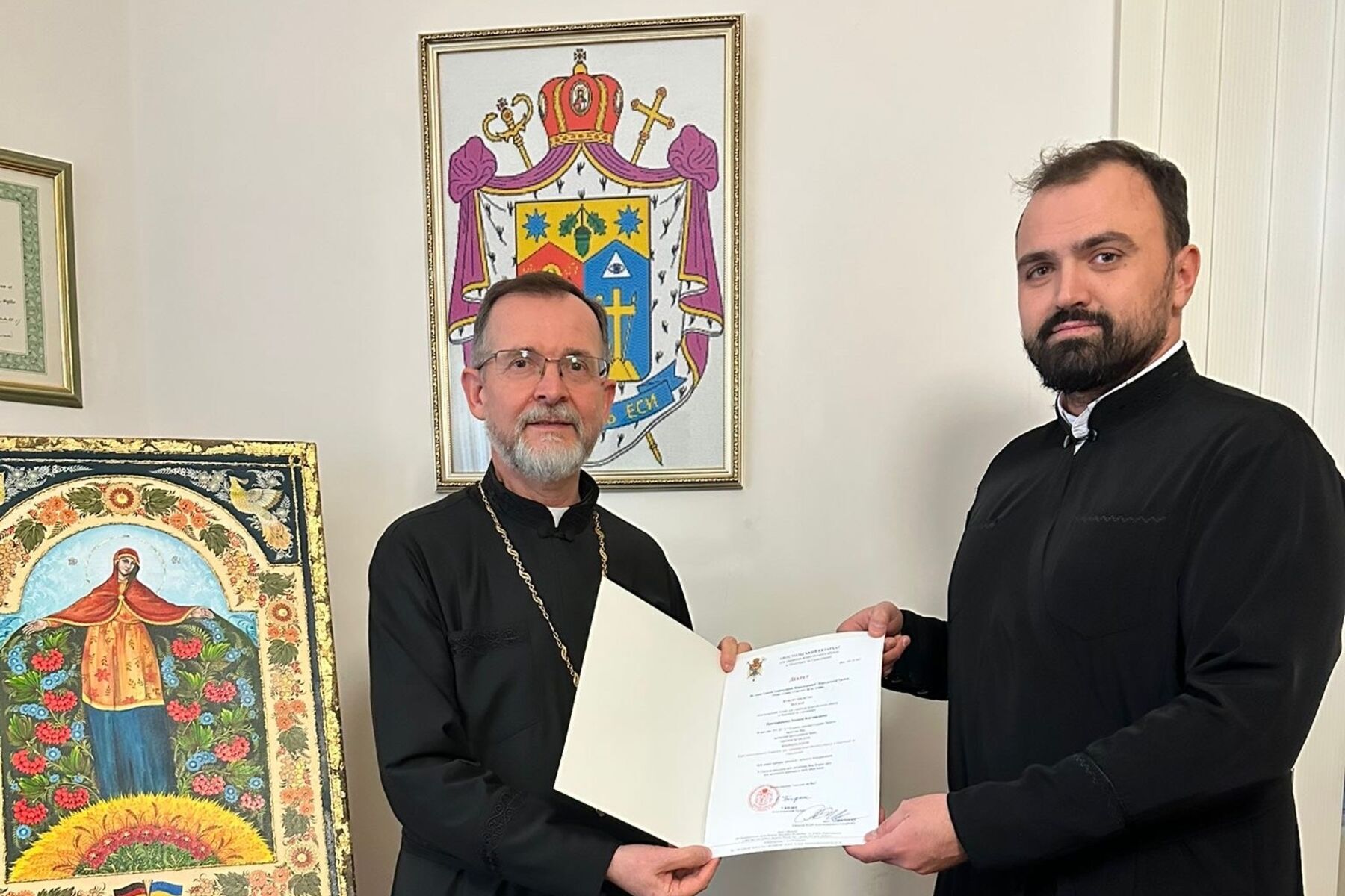 Der hochwürdigste Bischof Bohdan ernennt Protodiakon Ivan Kostetskyi zum Vizekanzler der Kurie