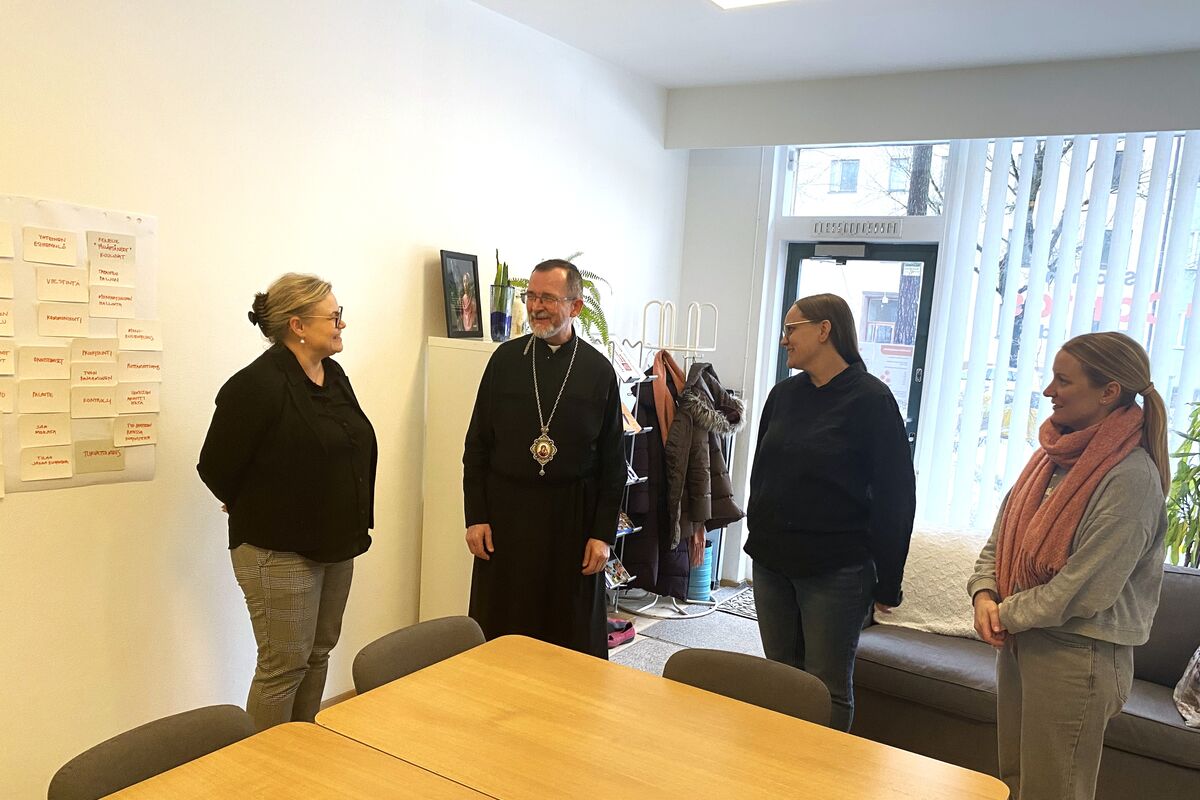 Владика Богдан завітав до «Suomen Caritas»