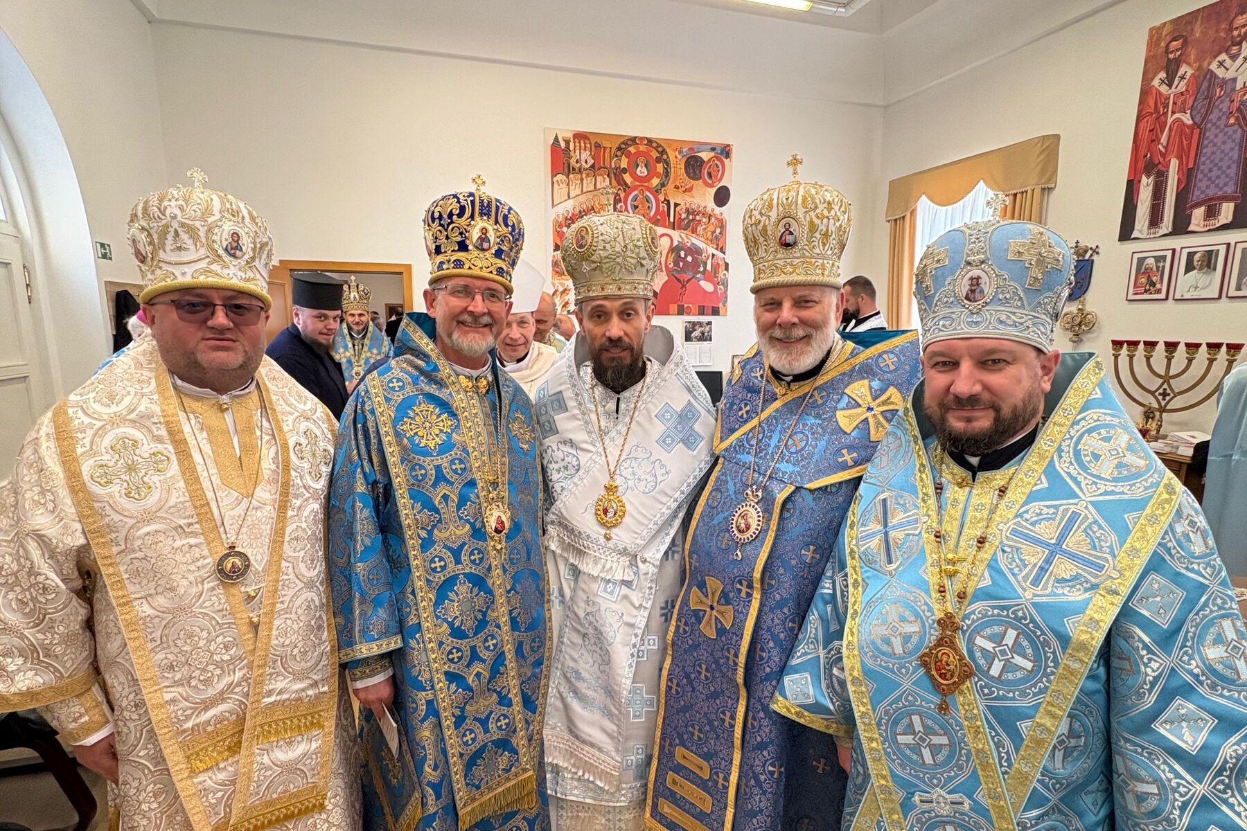 Bischof Bohdan Dzyurakh bei der Amtseinführung des neuen Bischofs der Eparchie Bratislava