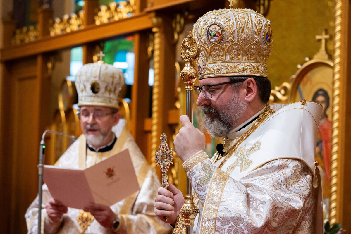 Bischof Dr. Dzyurakh gratuliert Seiner Seligkeit Sviatoslav zum 15. Jahrestag des Patriarchendienstes